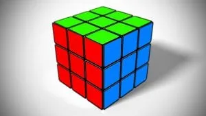 completed rubix cube 