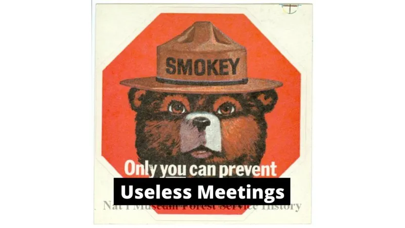 smokey bear meme useless meetings