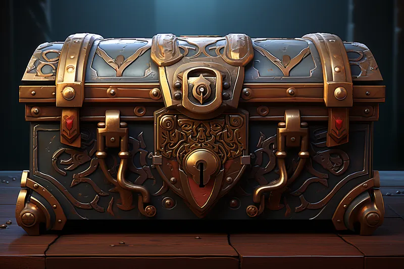 locked fantasy treasure chest