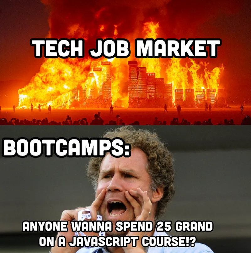 tech job market meme