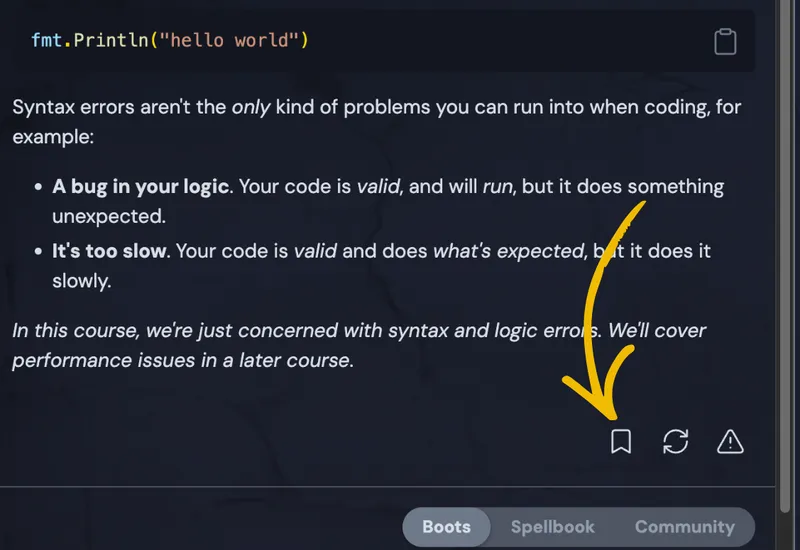 bootdev bookmark icon