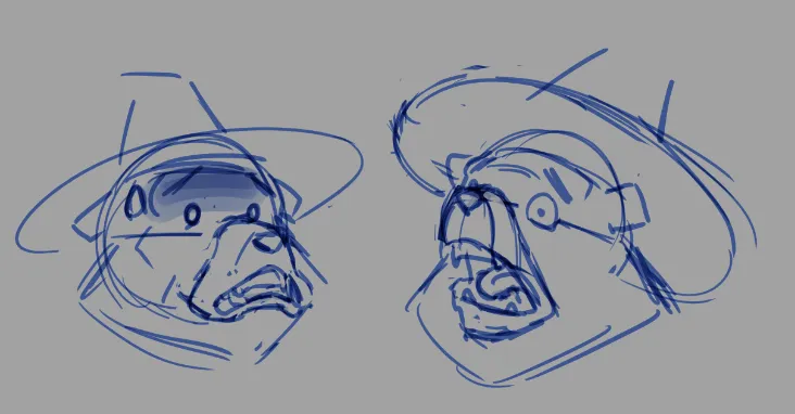 Boots sketches of new emotes