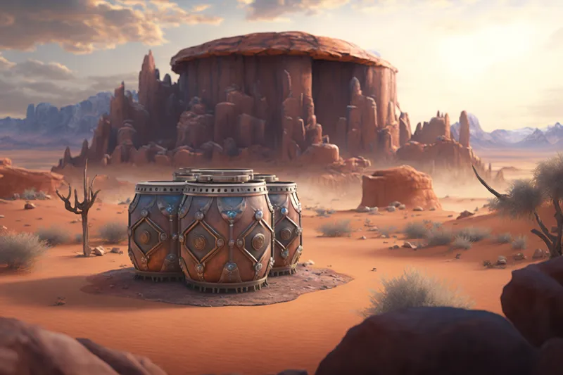 Drums in the desert